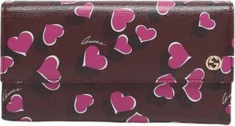 Gucci Pre-owned Wallets, female, Multicolor, Size: ONE SIZE Pre-owned Leather Wallet