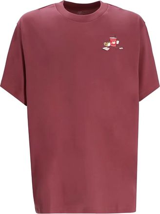New Balance spectator-graphic T-shirt - men - Cotton - L - Red