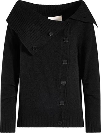 Circus Hotel Cashmere Knitwear, female, Black, XS, Cardigan Over