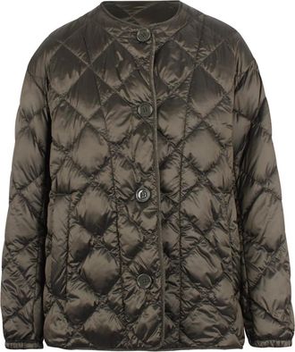 Max Mara The Cube Gewatteerde Waterafstotende Donsjas - Dames - Winterjassen - Groen - XS - Jassen