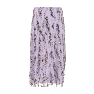 Staud Aviva Skirt - Skirts - Mujer - P&uacute;rpura - S