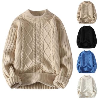 Generic Knitted Jumper Womens Chunky Mesh Oversize Long Sleeve Shirt Womens Cotton Loose Womens Pullover Long Sleeve Black Womens Jumper Winter Jumper Large S