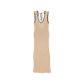Sir. Crochet-knit Open-back Maxi Dress