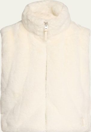 Mackage Ginny Brushed Faux Fur Quilted Vest