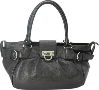 Ferragamo Pre-owned Handbag - Dames - Vintage Handtas - Zwart - ONE Size - Leer - Vintage
