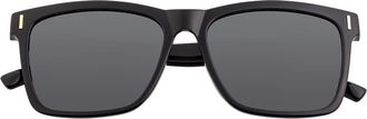 Breed Mens Black Round Sunglasses BSG065BK