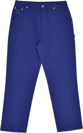 Pop Trading Company Broeken, Heren, Blauw, M, Katoen, Worker Broek