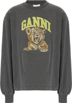 Ganni Hombre, Camisetas, Gris, Talla: L