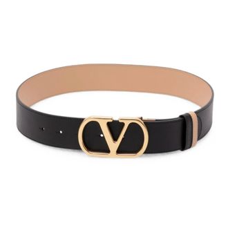 Valentino Accessoires, Dames, Zwart, 90 CM, Riem H. 40 Reversibel VLogo