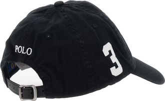Polo Ralph Lauren Mens Baseball Cap Black Cotton Hat