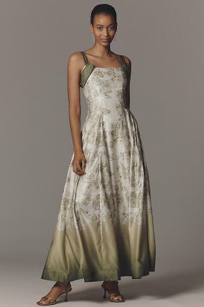 Aqua Blu Australia Cotton Silk Delphine Maxi Dress