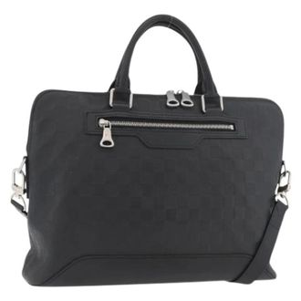 Louis Vuitton Pre-owned Handbags, female, Black, Size: ONE SIZE Pre-owned Vintage Damier Infini Business Bag