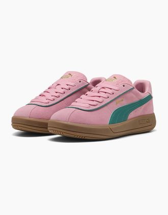 Puma Womens Club Klassika Low Top Trainers - Pink - Size: 7.5