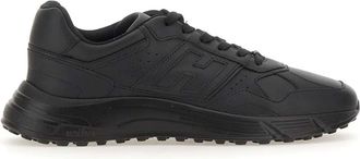 Hogan Hyperlight Sneakers - Heren - Sneakers - Zwart - 42 1/2 EU - Leer - Schoenen