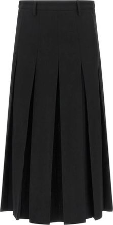 Maison Margiela Dames, Rokken, Zwart, Maat: 2XS Wol