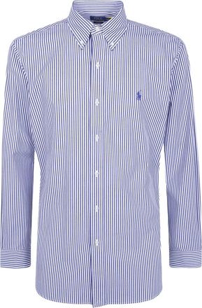 Polo Ralph Lauren Sport Shirt - Heren - Zakelijke Overhemden - Blauw - XL - Katoen - Overhemden