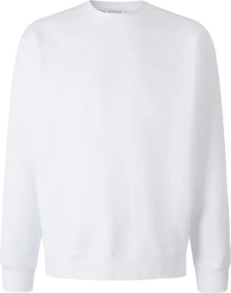 Givenchy Mens Logo Patch Sweatshirt in White