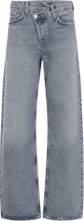 A Gold E Arc Criss Cross Jeans