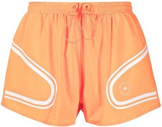 adidas by Stella McCartney TruePace running shorts - women - Recycled Polyester - 2XS - Orange