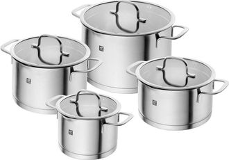 Zwilling Zwilling Trueflow Juego De 4 Cacerolas Plateadas