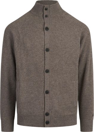 MC2 Saint Barth Crew-Neck Button-Down High Ribbed Collar Wool Sweater