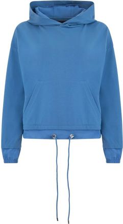 Moorer Katoenen Blend Jumpsuit - Dames - Hoodies - Blauw - S - Katoen - Hoodies & sweatvesten