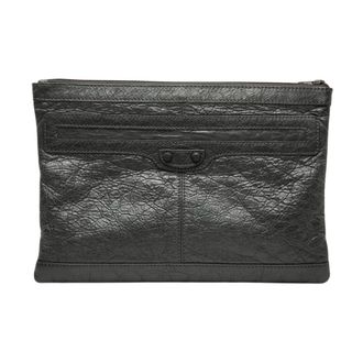 Balenciaga Pre-owned Borsa a busta vintage in pelle - - Pre-owned - Donna - Nero - ONE SIZE