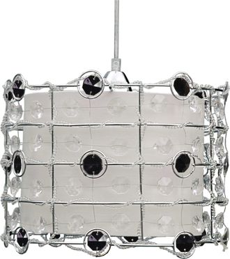 OEM Lampada A Sospensione Candellux Seneca Cristallo &Oslash;30 Nero