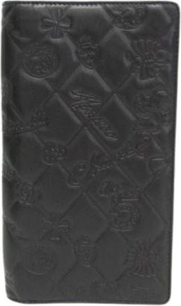 Chanel Pre-owned Lucky Symbols Yen Wallet - Dames - Vintage Accessoires - Zwart - ONE Size - Leer - Vintage