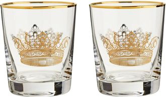 Rosanna Set Of 2 The Grand Tour London Double Old Fashioned Glasses