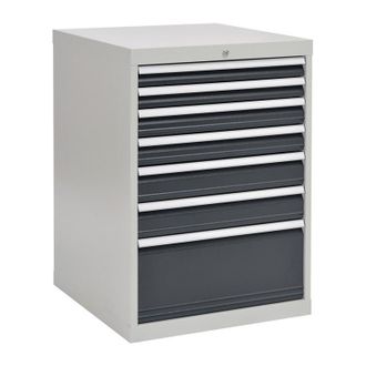 OEM Armario De Cajones A1019xl705xf736mm Gris / Antracita. Caj&oacute;n 2x75.2x100.2x125.1x300mm