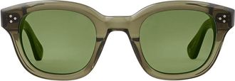 Garrett Leight CYPRUS SUN WIL/GRN Mens Sunglasses Green Size 47
