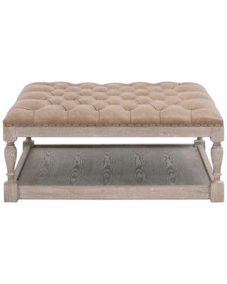 Essentials For Living Townsend Tufted Upholstered Coffee Table
