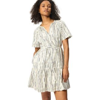 Whistles Abstract Stripe Short Dress in Ivory/multi at Nordstrom, Size 12