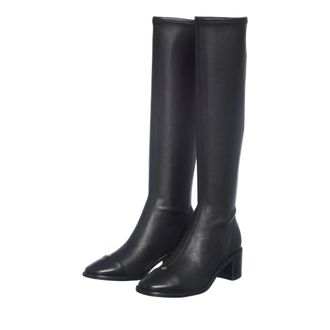 Tory Burch Tory Burch Boots - Cap-Toe Knee High Boot 55Mm - black - Boots for ladies