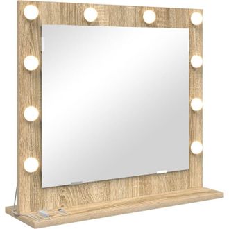 vidaXL Specchio da Vanit&agrave; con specchio Rovere Sonoma 60 x 55 x 18 cm - Vidaxl