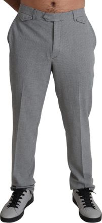 Bencivenga Gray Wool Checkered Dress Men Formal Trouser Mens Pants