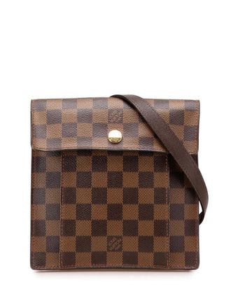 Louis Vuitton 2001 pre-owned Damier Ebene Pimlico crossbodytas - Bruin