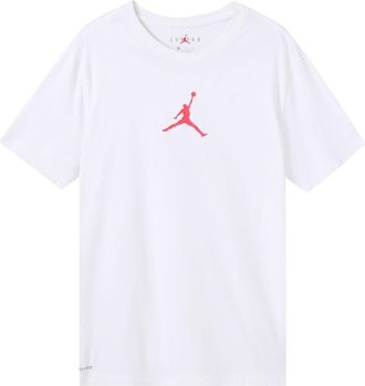 Nike Jordan Air Jordan Jumpman Logo Printing Pullover Round Neck Short Sleeve White BQ6741-101