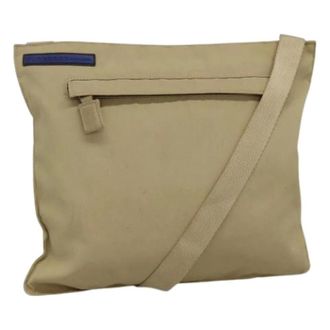 Burberry Pre-owned Cross Body Bags, unisex, Beige, Size: ONE SIZE Pre-owned Blue label shoulder bag