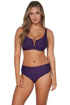 Sunsets Vienna V-Wire Bikini Swimsuit Top - DD Cup in Paradise Plum at Nordstrom, Size 36