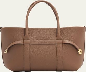Loro Piana Ghiera Small Leather Shopper Tote Bag