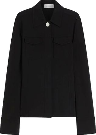 Sportmax Jassen, Dames, Zwart, M, Nero Wells Stijlvol Modieus Product