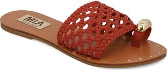 Mia Tiva Slide Sandal in Burnt Orange at Nordstrom, Size 8.5