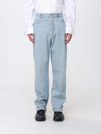 Bottega Veneta Jeans wide leg in denim stretch a vita media