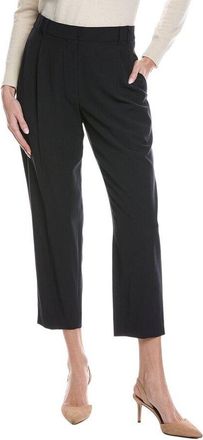 Brunello Cucinelli Womens Blue Wool Blend Trousers, Size 44