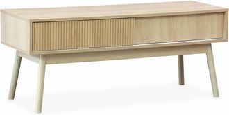Sweeek Mueble tv con 2 puertas correderas, 115cm, color madera