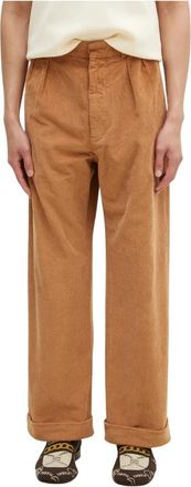 Wood Wood Lawrence Broeken - Heren - Straight fit broeken - Bruin - XL - Katoen - Broeken