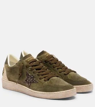 Golden Goose Ball Star glitter suede sneakers