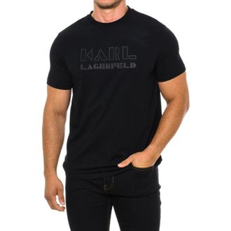 Karl Lagerfeld Mens Short sleeve t-shirt 755060 man - Black - Size Small